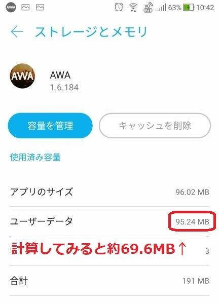 Awaのダウンロード再生 オフライン再生 の通信量はどれくらい スマホの使い方を考える研究所 ソラトラボ